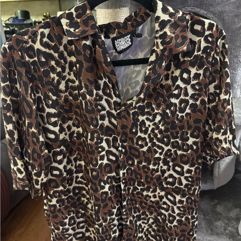 Reclaimed Vintage Animal Print Shirt